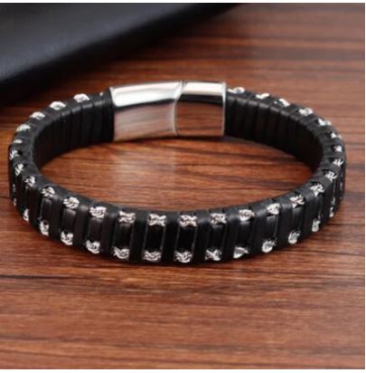 Akeem Leather Braclet