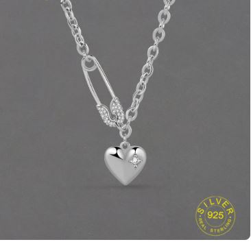 Safety Pin Gemz Necklace