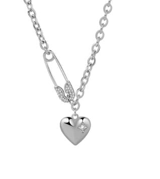Safety Pin Gemz Necklace