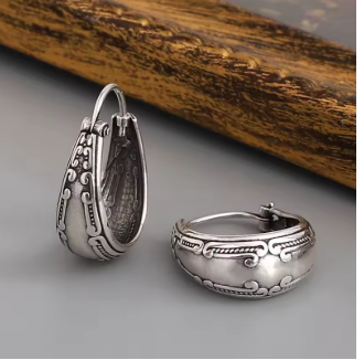 Round Vintage Hoops